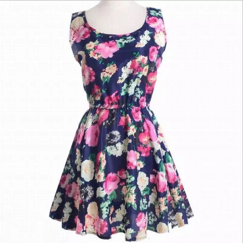 New Chiffon Floral Dress